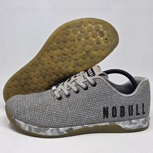 NoBull Superfabric Trainer Low Training Shoes Unisex M Sz 10.5/ W 12 Arctic Grey